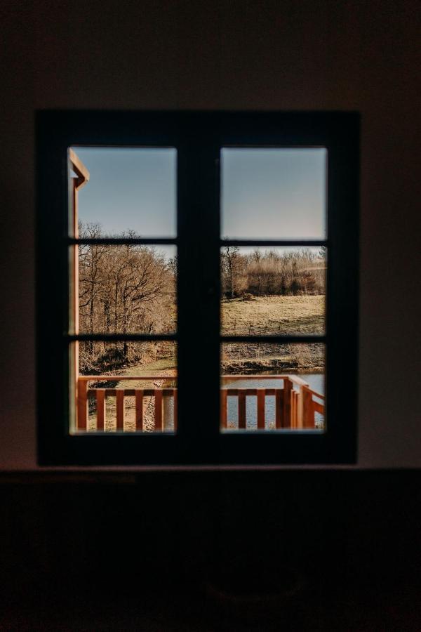 La Ferme Du Pont De Maumy, Cabane Au Bord De L'Etang Et Bain Nordique Busserolles Екстер'єр фото